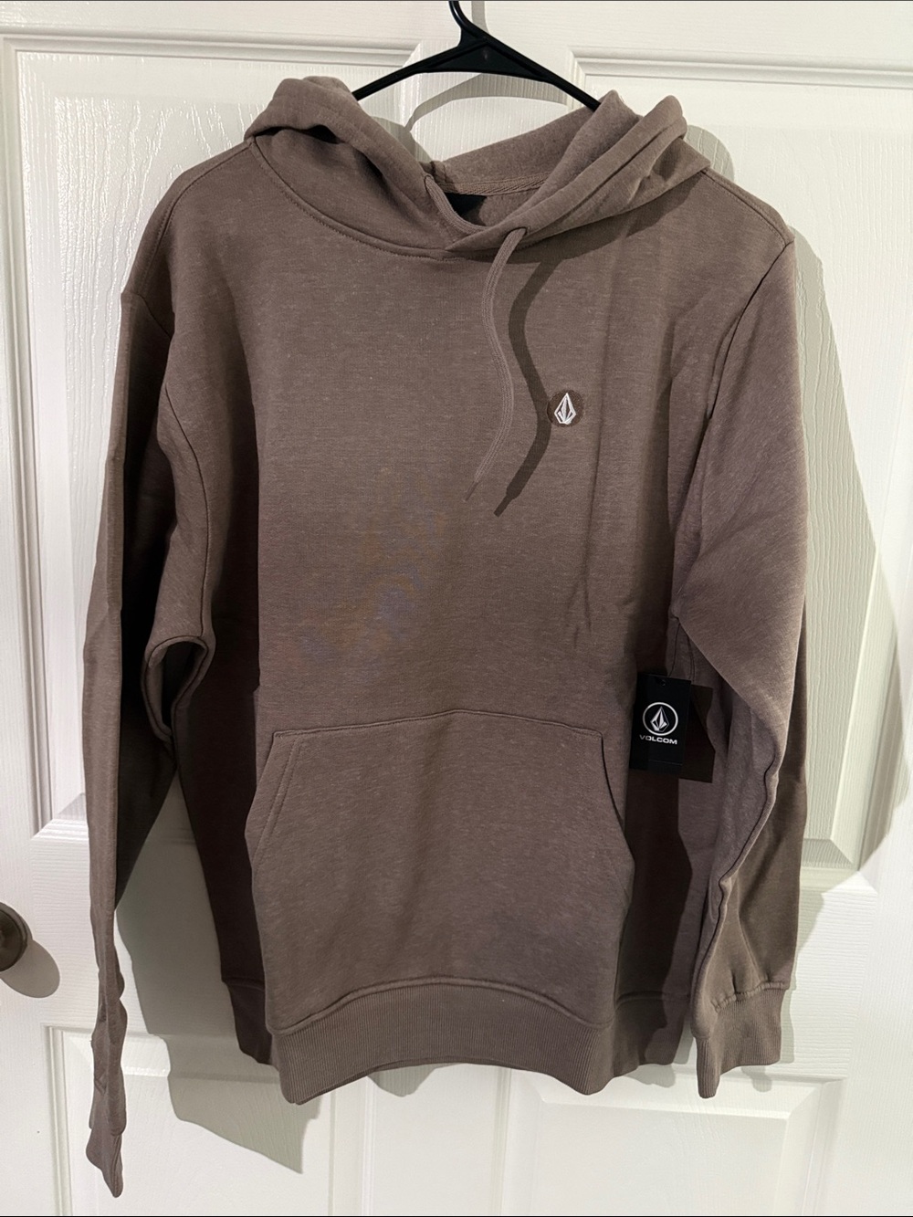 Volcom Men's Taupe Pull-Over Hoodie